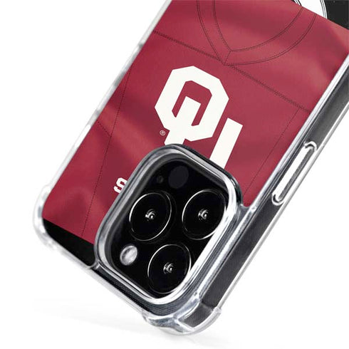 University of Oklahoma Red Jersey iPhone 15 Pro MagSafe Case